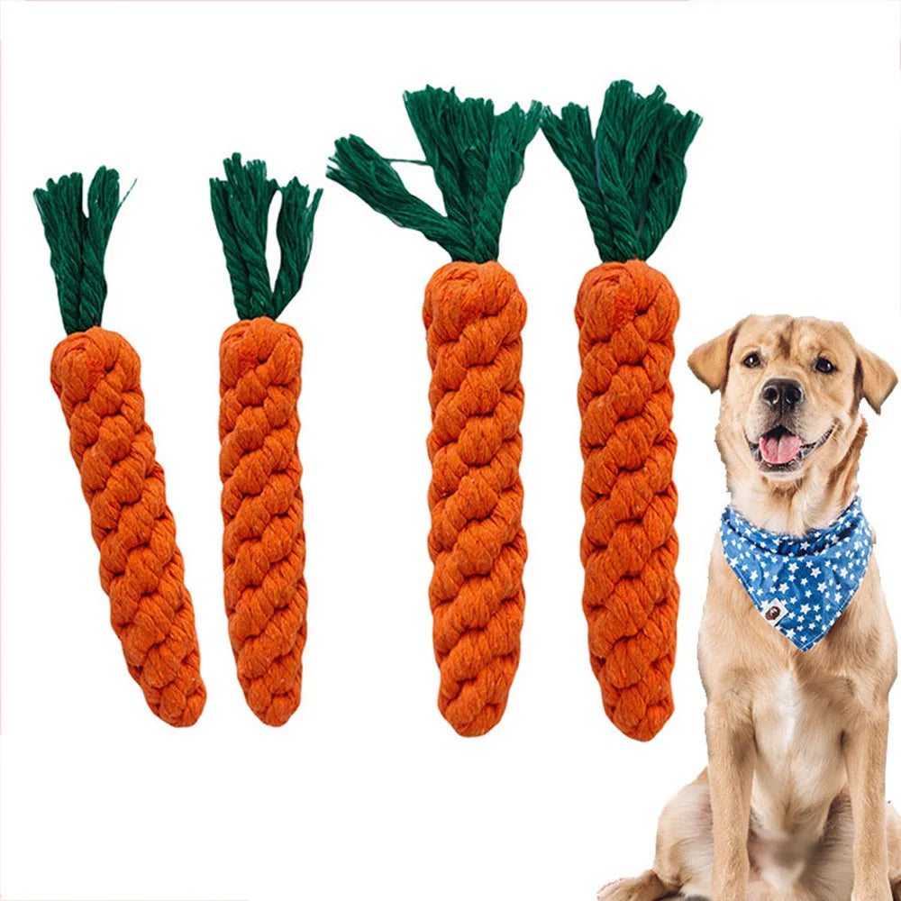 SleepyTail™ Rope Toy - Carrot