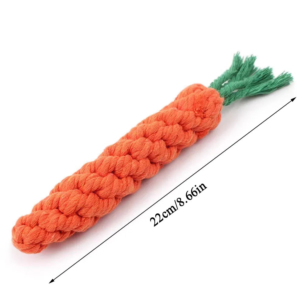 SleepyTail™ Rope Toy - Carrot